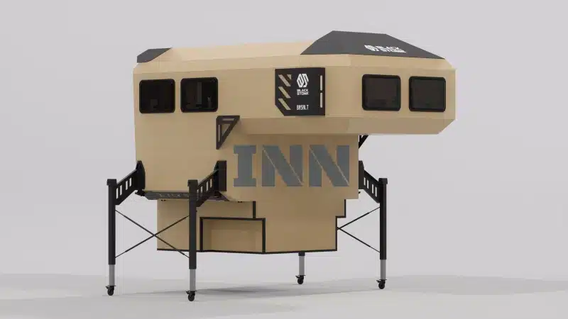 Yellow Basalt Pickup Camper RV