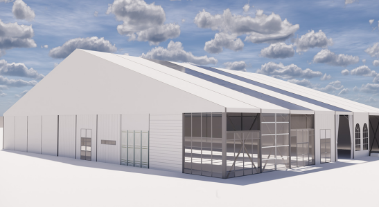Portable Peak Warehouse Tent