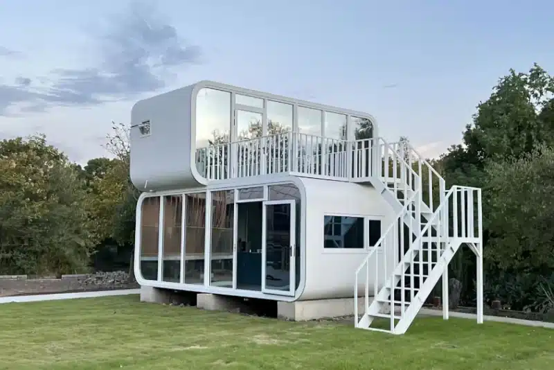 Two Story Stacked Apple Cabin Pods