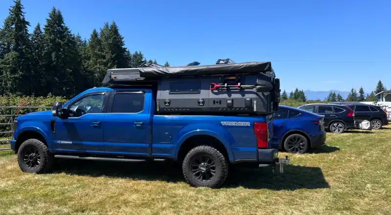 Inside a Pickup Camper